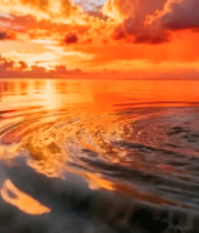 海上日出自然风光美景4923#横屏 