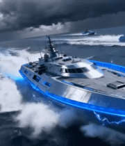 	 海上舰队航行场景6450#横屏 