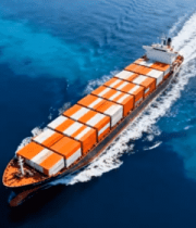 海上航行的集装箱货轮(8)14498#横屏 