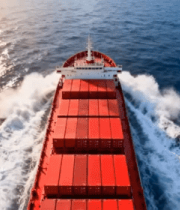 海上货轮集装箱航行画面11341#横屏 