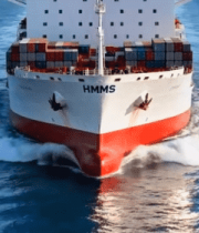 海上集装箱货轮航行画面(4)12859#横屏 