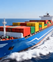 海上航行的集装箱货轮(4)12240#横屏 