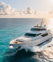 海上航行的豪华游艇624#横屏 