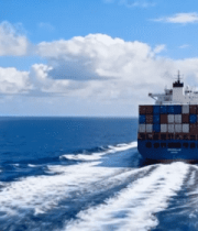 	 海上航行的集装箱货轮(1)9952#横屏 