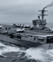 海上航行的航空母舰(6)13516#横屏 