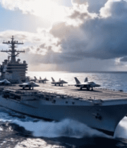 海上航行的航空母舰(1)3605#横屏 