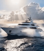 海上航行的豪华游艇(1)6815#横屏 