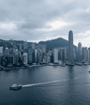 香港维多利亚港城市风光4982#横屏 