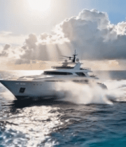 海上航行的豪华游艇(1)6815#横屏 