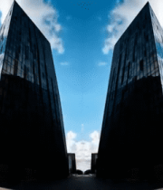 现代双子摩天大楼全景4267#横屏 