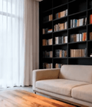 现代室内沙发书架场景4972#横屏 