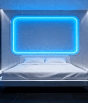 现代科技感卧室室内场景1956#横屏 