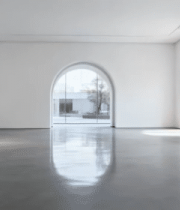 现代室内拱形窗户空旷空间3540#横屏 