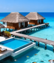 海上度假村水上木屋与海景2752#横屏 