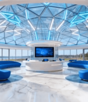 现代科技感室内空间场景5196#横屏 