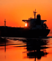 海上船只日落景象4480#横屏 