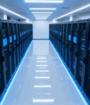 现代化服务器机房内部全景5813#横屏 