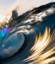 海上彩色波浪特写11839#横屏 