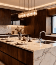 海景现代风格厨房室内场景6281#横屏 