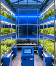 现代化温室大棚蔬菜种植场景2044#横屏 