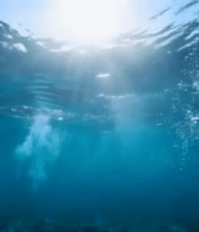 	 海底阳光透过海水画面8481#横屏 