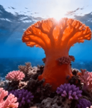 海底鲜艳珊瑚特写3153#横屏 