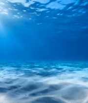 	 海底阳光照射海水沙滩景象2657#横屏 