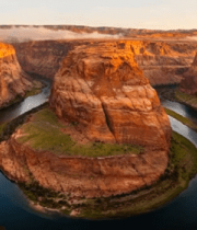 峡谷河流自然风光全景(5)8927#横屏 