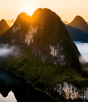 桂林山水日出云海风光12898#横屏 