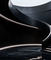 现代风格螺旋楼梯空间场景6753#横屏 