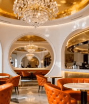 现代餐厅室内装潢全景5764#横屏 