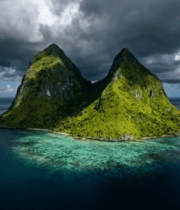 海岛自然风光鸟瞰6658#横屏 