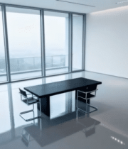 现代敞亮办公室内桌椅场景12161#横屏 