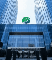 现代玻璃幕墙写字楼外观3730#横屏 