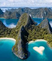 海岛自然风光鸟瞰全景(1)13739#横屏 