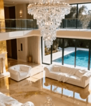 现代别墅客厅内景素材10749#横屏 