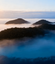 海岛云海日出航拍素材1892#横屏 