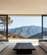 现代别墅客厅自然景观视野4017#横屏 