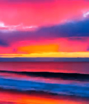 	 海边日落全景自然风光4696#横屏 