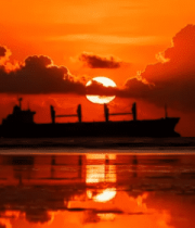 海边日落景象(1)14165#横屏 