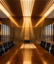 现代办公室内的大型会议桌12839#横屏 