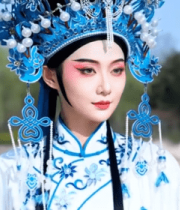 戏曲演员特写10523#横屏 