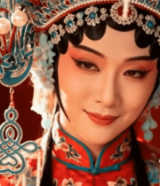 戏曲演员精致扮相特写10340#横屏 