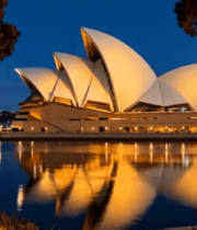 悉尼歌剧院夜景全景 ()2846#横屏 