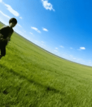 广袤草原蓝天白云风景3532#横屏 