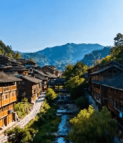 贵州千户苗寨自然风光8422#横屏 