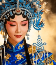 戏曲演员扮相特写(1)2615#横屏 