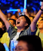 观众在活动现场欢呼素材7899#横屏 