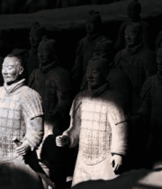 西安博物馆兵马俑素材11117#横屏 