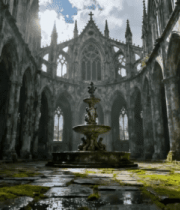 古老教堂内部全景2#横屏 